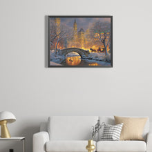 Load image into Gallery viewer, Diamond Painting - Full Square - city winter scene (50*40CM)
