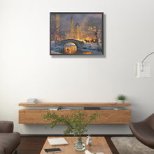 Load image into Gallery viewer, Diamond Painting - Full Square - city winter scene (50*40CM)
