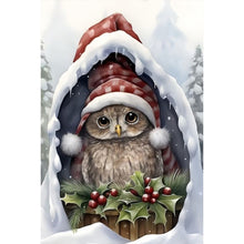 Load image into Gallery viewer, Diamond Painting - Full Round - Christmas baby owl (40*60CM)
