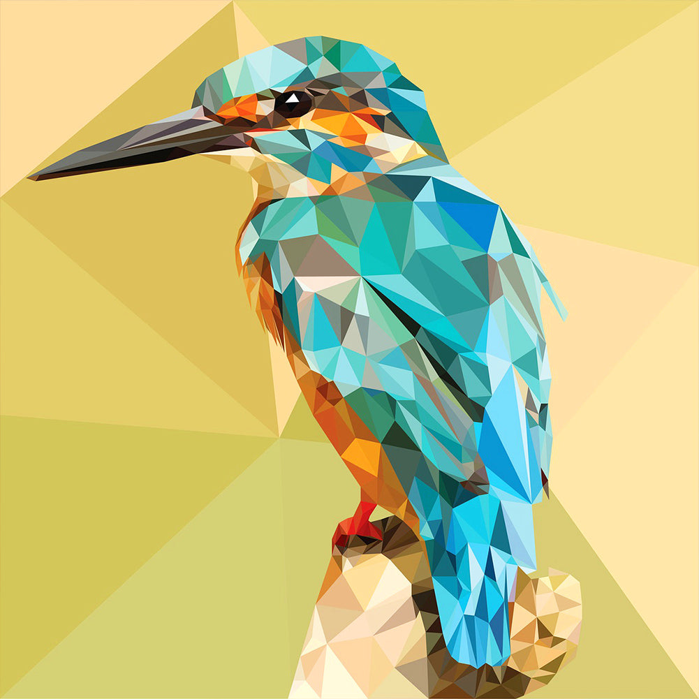 Diamond Painting - Full Round - Oil paint element branch bird (30*30CM)