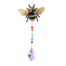 Load image into Gallery viewer, 2 PCS Bee Diamond Painting Hanging Ornament Suncatcher Crystal Painting Ornament
