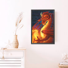 Load image into Gallery viewer, Diamond Painting - Full Round - Dragons and Fire (40*60CM)
