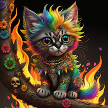 Load image into Gallery viewer, Diamond Painting - Full Round - cat (30*30CM)
