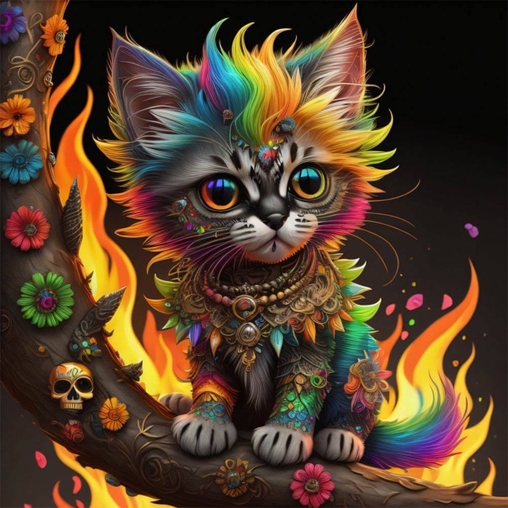 Diamond Painting - Full Round - cat (30*30CM)