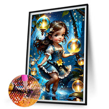 Load image into Gallery viewer, Diamond Painting - Full Round - wishing star girl (30*45CM)
