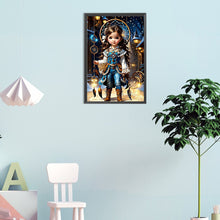 Load image into Gallery viewer, Diamond Painting - Full Round - wishing star girl (30*45CM)
