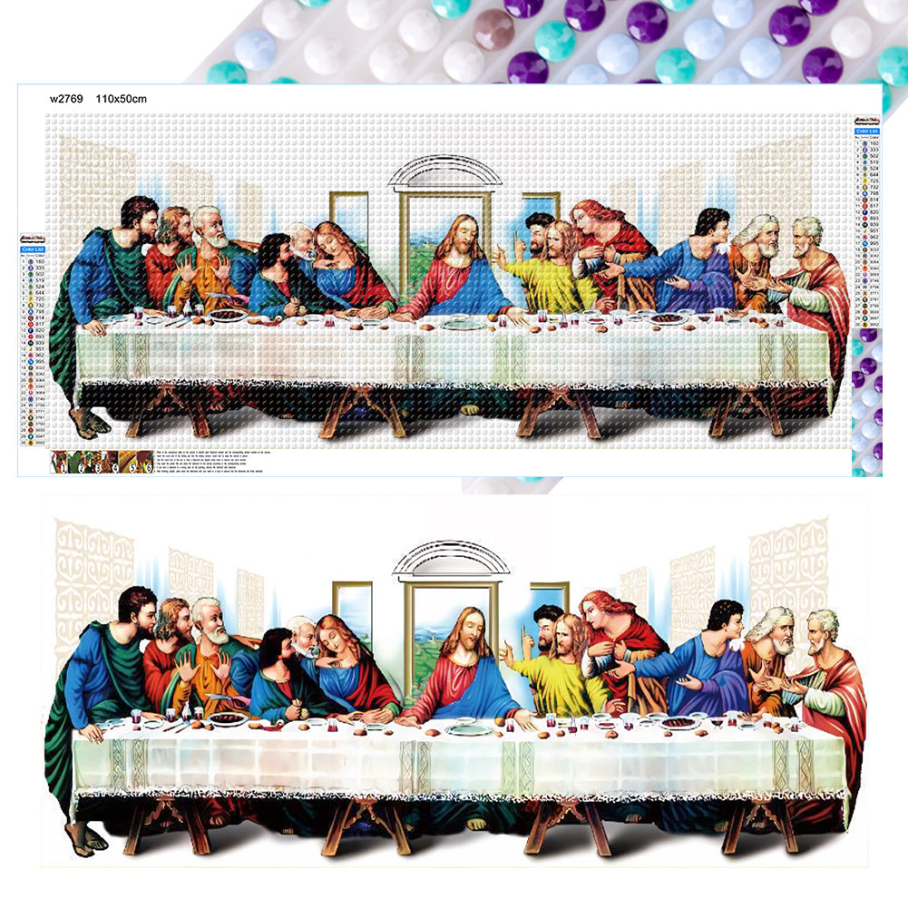 Diamond Painting - Full Round - Religion-The Last Supper (110*50CM)