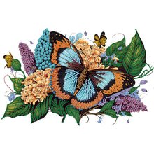 Load image into Gallery viewer, Diamond Painting - Partial Special Shaped - flowers butterflies (40*30CM)
