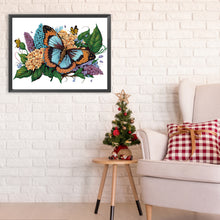 Load image into Gallery viewer, Diamond Painting - Partial Special Shaped - flowers butterflies (40*30CM)
