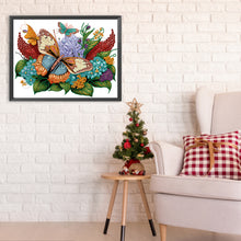 Load image into Gallery viewer, Diamond Painting - Partial Special Shaped - flowers butterflies (40*30CM)
