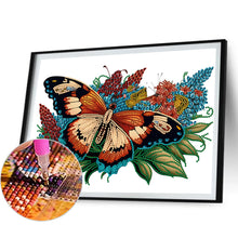Load image into Gallery viewer, Diamond Painting - Partial Special Shaped - flowers butterflies (40*30CM)
