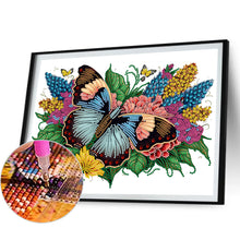 Load image into Gallery viewer, Diamond Painting - Partial Special Shaped - flowers butterflies (40*30CM)
