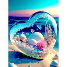 Load image into Gallery viewer, Diamond Painting - Full Round - Dream beach and love crystals and flowers (30*40CM)
