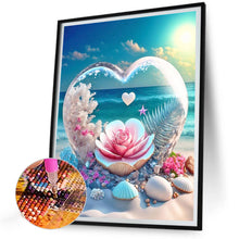 Load image into Gallery viewer, Diamond Painting - Full Round - Dream beach and love crystals and flowers (30*40CM)
