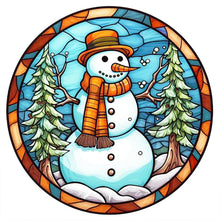 Load image into Gallery viewer, Diamond Painting - Full Round - winter snowman (30*30CM)
