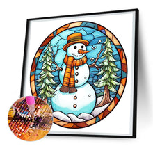 Load image into Gallery viewer, Diamond Painting - Full Round - winter snowman (30*30CM)
