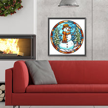 Load image into Gallery viewer, Diamond Painting - Full Round - winter snowman (30*30CM)
