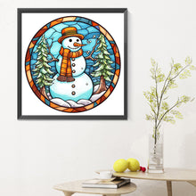 Load image into Gallery viewer, Diamond Painting - Full Round - winter snowman (30*30CM)
