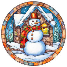 Load image into Gallery viewer, Diamond Painting - Full Round - winter snowman (30*30CM)
