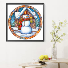 Load image into Gallery viewer, Diamond Painting - Full Round - winter snowman (30*30CM)
