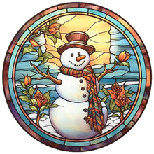 Load image into Gallery viewer, Diamond Painting - Full Round - winter snowman (30*30CM)
