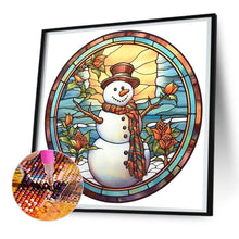 Load image into Gallery viewer, Diamond Painting - Full Round - winter snowman (30*30CM)
