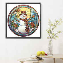 Load image into Gallery viewer, Diamond Painting - Full Round - winter snowman (30*30CM)
