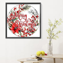 Load image into Gallery viewer, Diamond Painting - Full Round - Merry Christmas to the mistletoe (30*30CM)
