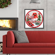Load image into Gallery viewer, Diamond Painting - Full Round - Merry Christmas cardinal (30*30CM)

