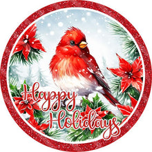 Load image into Gallery viewer, Diamond Painting - Full Round - Merry Christmas little red bird (30*30CM)
