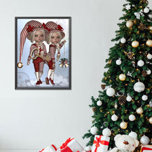 Load image into Gallery viewer, Diamond Painting - Full Round - Twin big-eyed dolls (30*40CM)
