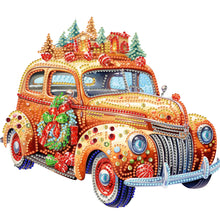 Load image into Gallery viewer, Diamond Painting - Partial Special Shaped - Christmas atmosphere car (30*30CM)
