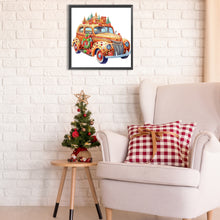 Load image into Gallery viewer, Diamond Painting - Partial Special Shaped - Christmas atmosphere car (30*30CM)
