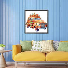 Load image into Gallery viewer, Diamond Painting - Partial Special Shaped - Christmas atmosphere car (30*30CM)
