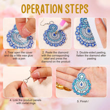 Load image into Gallery viewer, 10PCS Autumn Dangle Drop Diamond Art Earring Kit for Women Girl Jewelry Crafting
