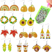 Load image into Gallery viewer, 10PCS Autumn Dangle Drop Diamond Art Earring Kit for Women Girl Jewelry Crafting

