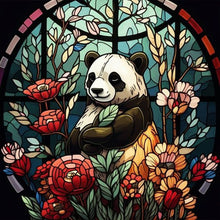 Load image into Gallery viewer, Diamond Painting - Full Round - flower panda (40*40CM)
