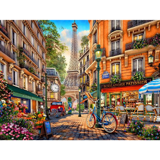 Diamond Painting - Full Square - city street (40*30CM)