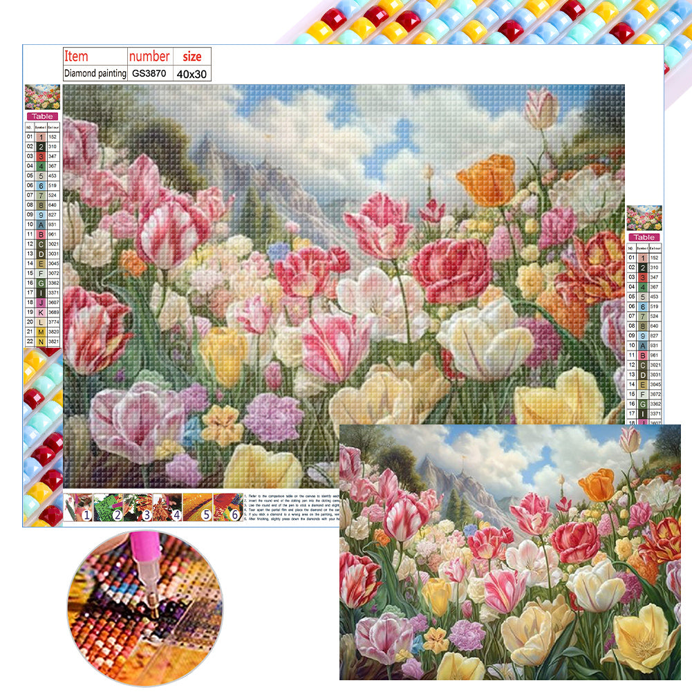 Diamond Painting - Full Square - flower cluster bouquet (40*30CM)