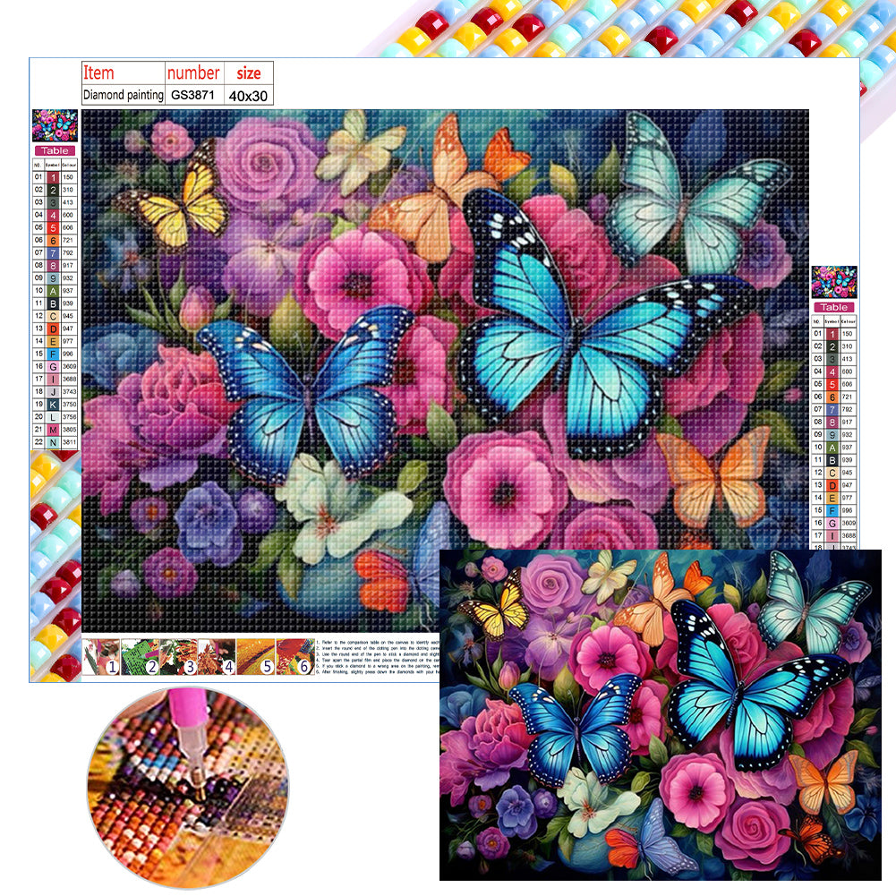 Diamond Painting - Full Square - flower cluster bouquet (40*30CM)