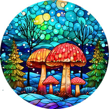 Load image into Gallery viewer, AB Diamond Painting - Full Round - Glass Art Fantasy Mushroom Painting (40*40CM)
