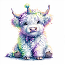 Load image into Gallery viewer, Diamond Painting - Full Round - shiny animal highland yak (30*30CM)

