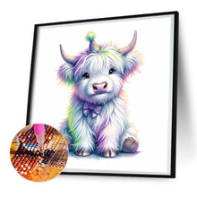Load image into Gallery viewer, Diamond Painting - Full Round - shiny animal highland yak (30*30CM)
