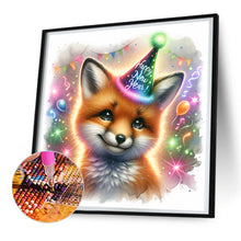 Load image into Gallery viewer, Diamond Painting - Full Round - shiny animal fox (30*30CM)
