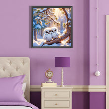 Load image into Gallery viewer, Diamond Painting - Full Round - Two baby owls (40*40CM)
