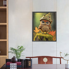 Load image into Gallery viewer, Diamond Painting - Full Round - baby owl (40*50CM)
