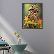 Load image into Gallery viewer, Diamond Painting - Full Round - baby owl (40*50CM)
