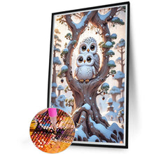 Load image into Gallery viewer, Diamond Painting - Full Round - Owl and baby owl (40*60CM)

