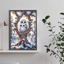 Load image into Gallery viewer, Diamond Painting - Full Round - Owl and baby owl (40*60CM)
