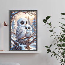 Load image into Gallery viewer, Diamond Painting - Full Round - Owl and baby owl (40*60CM)
